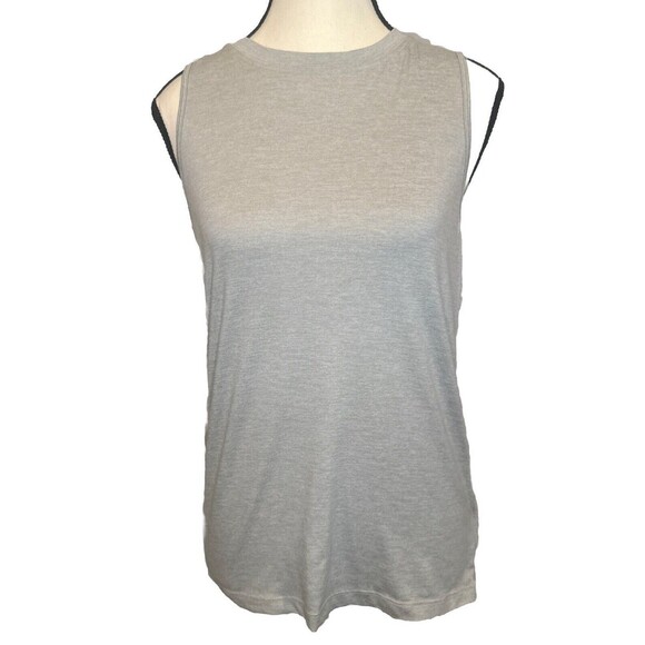 Fabletics Womens Blake GRAY Open Back Tank Sleeveless Size Small - Picture 1 of 8